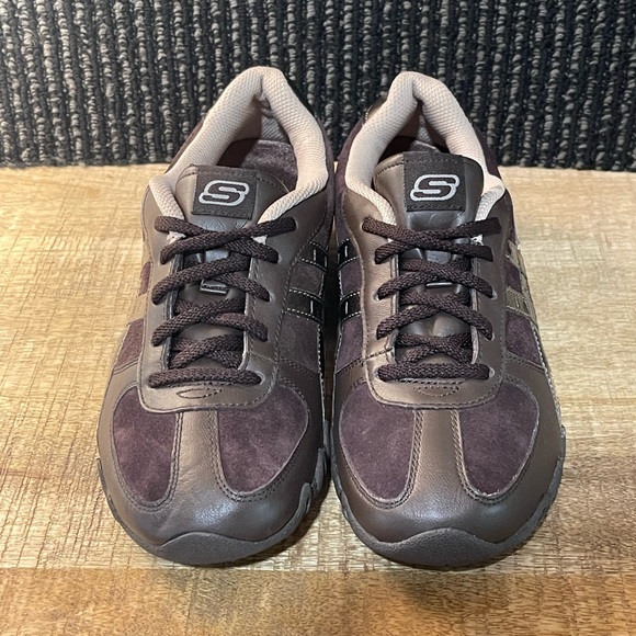 Skechers Speedsters Up & Comer Brown Leather Sneakers - Women's Size 8 - Picture 3 of 6